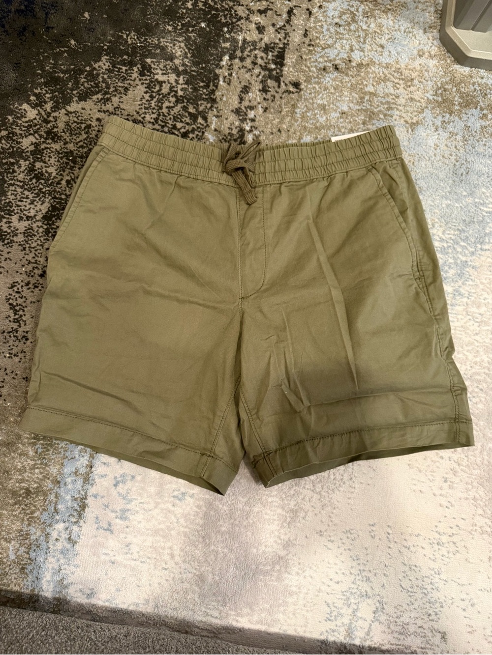 Sonoma Olive Green Elastic Waist Flat Front Shorts